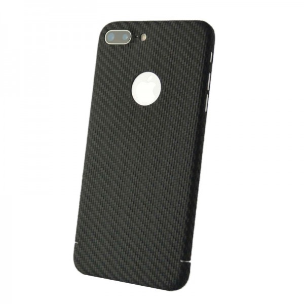 Echt Carbon Cover Apple iPhone7 Plus mit Logo Fenster